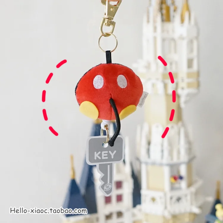 mickey Милый Дональд Дак Микки плюшевые букет брелоков Мягкие плюшевые девушки кошельки липучки куклы дети подарки на день рождения - Цвет: mickey