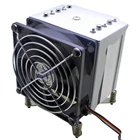 Кулер 3U 4U Для ЦПУ, охлаждающий вентилятор 9225, 5 тепловых трубок, радиатор для Intel Xeon LGA 2011 2066, промышленного рабочего места, компьютера