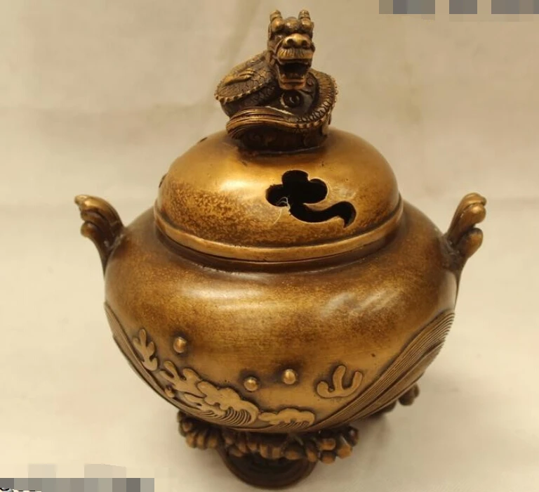 R0720 Подробная Информация о 8 &quotКитайский Народная Фиолетовый Бронзовый carving