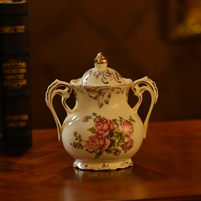 Керамическая сахарница банки для соли и специй кухонный инструмент|ceramic sugar bowl|sugar