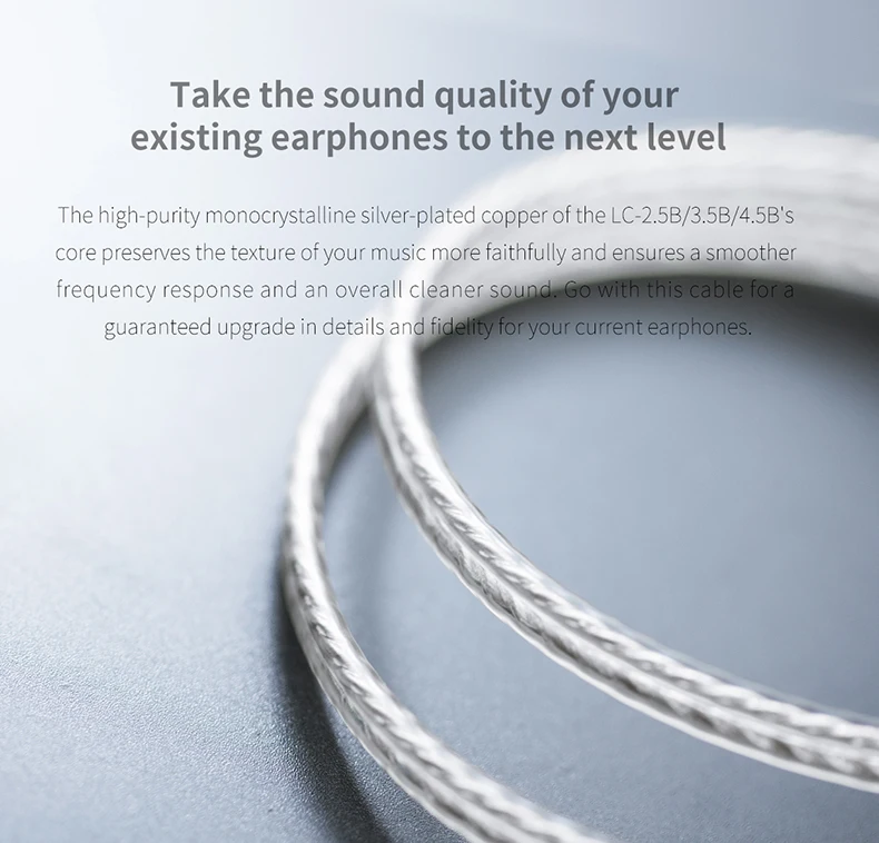 FiiO LC-2.5B/3.5B/4.4B MMCX сбалансированный Сменный кабель для наушников для Shure/Westone/JVC/FiiO