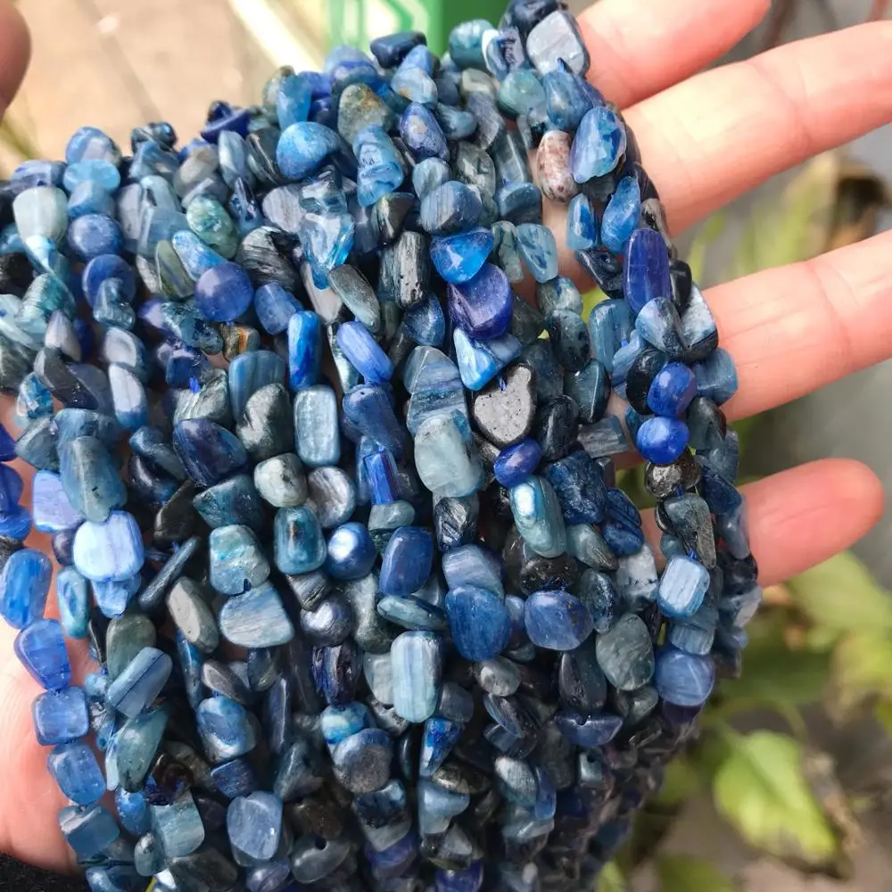 

6x8mm Freefrom Shape Natural Kyanite Stone Beads Fit Bracelet Necklace Making Loose Gem Stone Beads DIY Jewelry Accessories