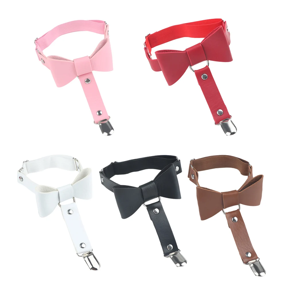 1 шт. сексуальный пояс для подтяжек из искусственной кожи с бантиком в стиле панк