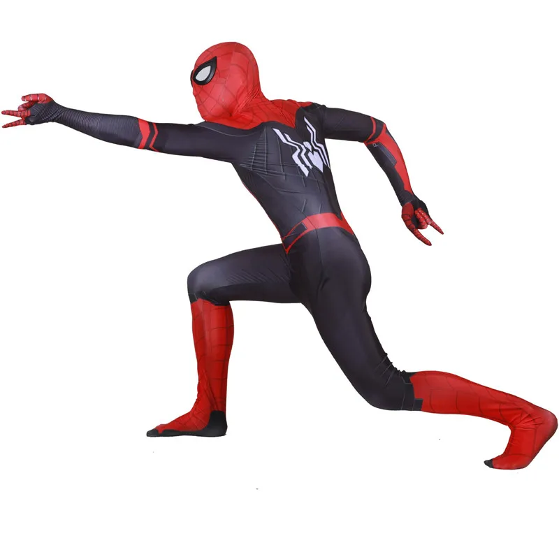 Взрослый вдали от дома Питер Паркер маска для косплея супергерой zentai комбинезоны костюм на Хэллоуин для мужчин и детей