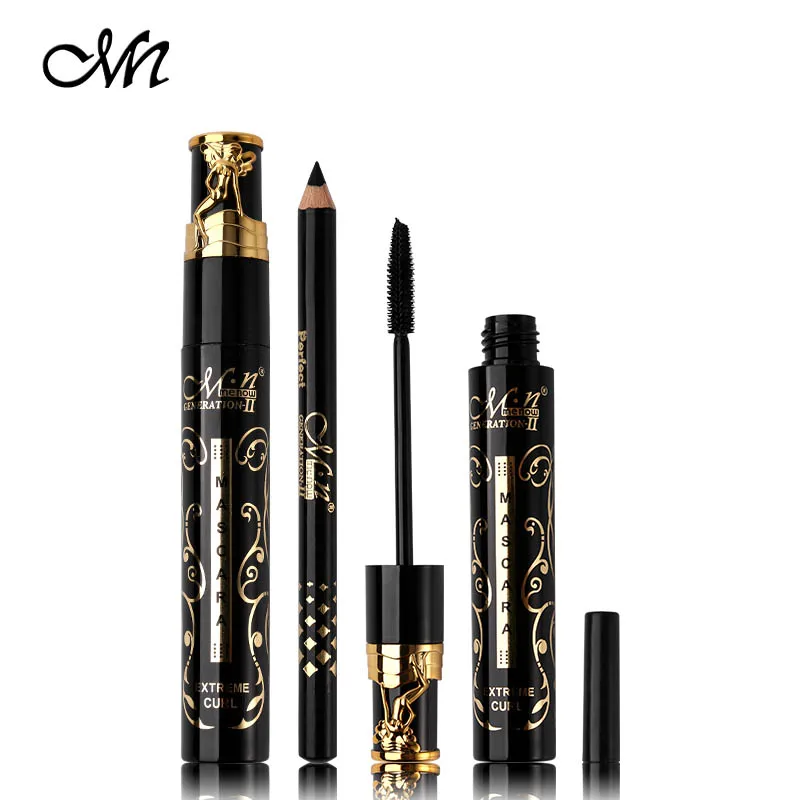 3 шт. Черная 3D тушь для ресниц водостойкая Rimel подводка глаз макияж удлиненная