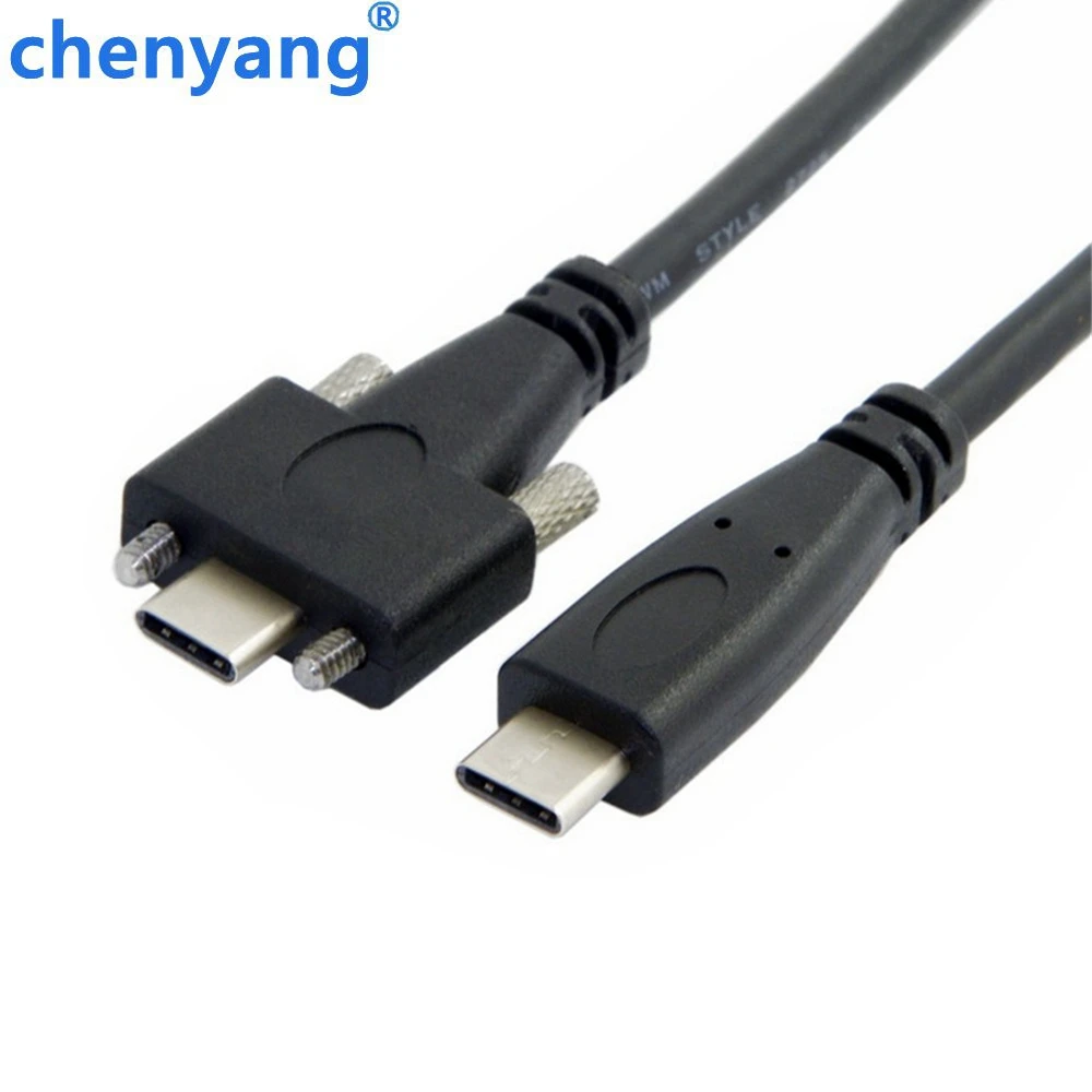 Кабель для передачи данных с двумя винтами USB-c USB 3 1 типа c папа-USB Type-c папа 10 Гбит/с