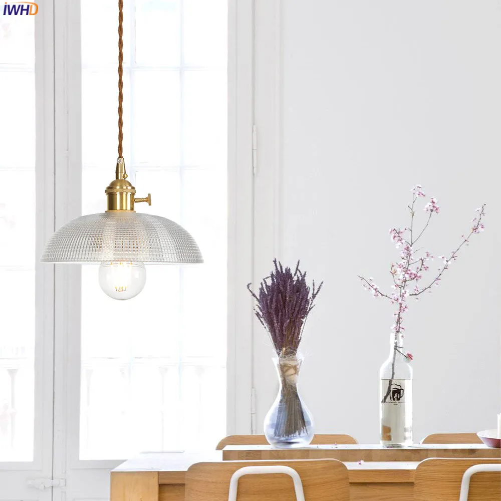Светодиодный подвесной светильник IWHD в скандинавском стиле потолочная лампа для