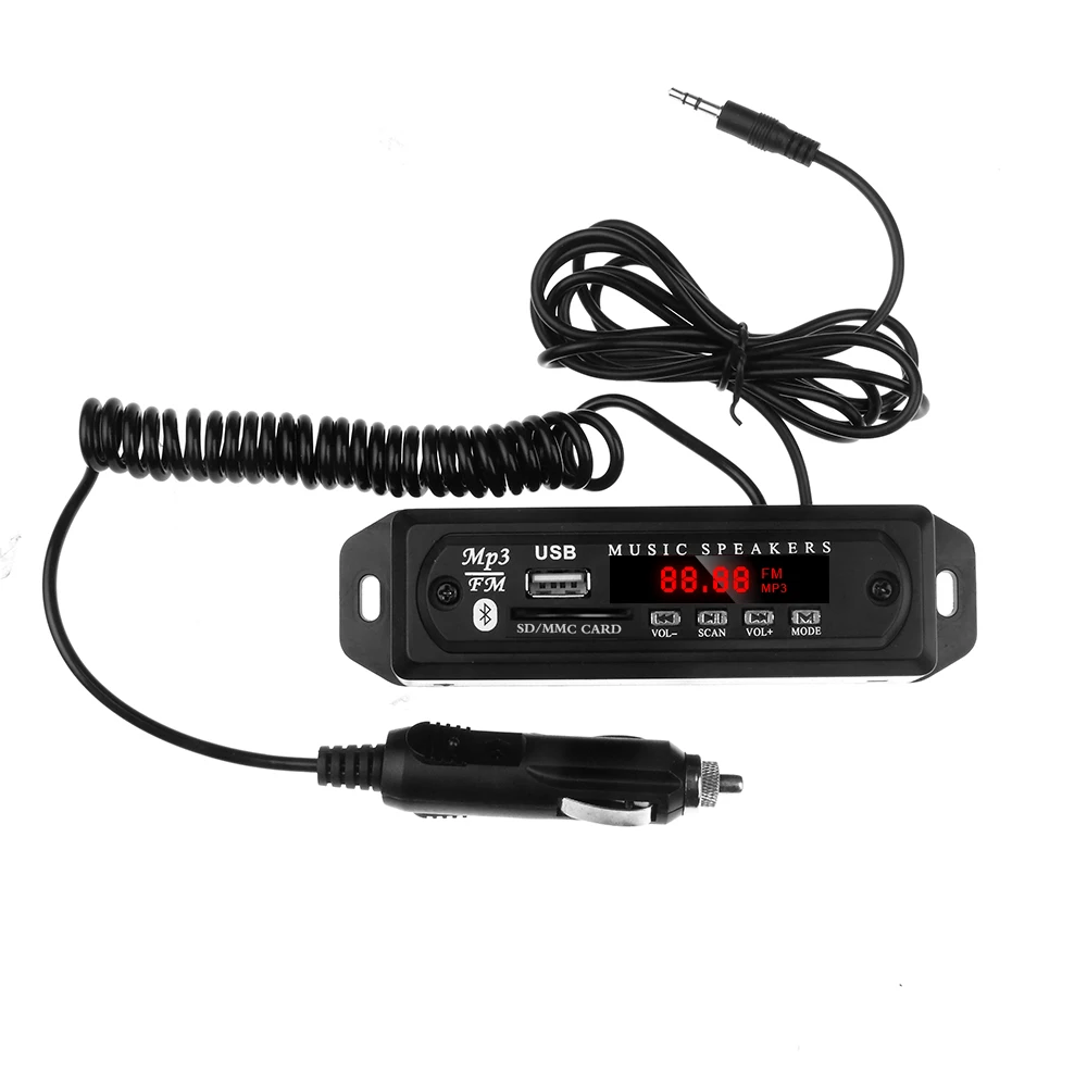 Bluetooth MP3 плеер декодер доска автомобильный fm-радио модуль Поддержка FM TF USB AUX аудио адаптер беспроводной автомобильный комплект 12 В