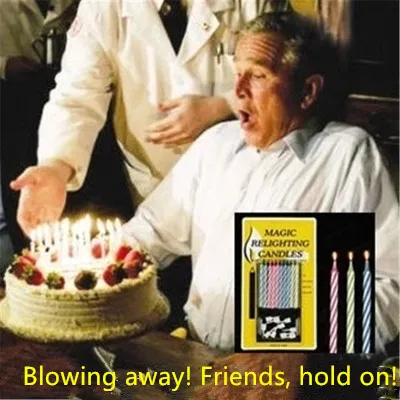 10-дневная Волшебная красочная Свеча для торта на день рождения забавная