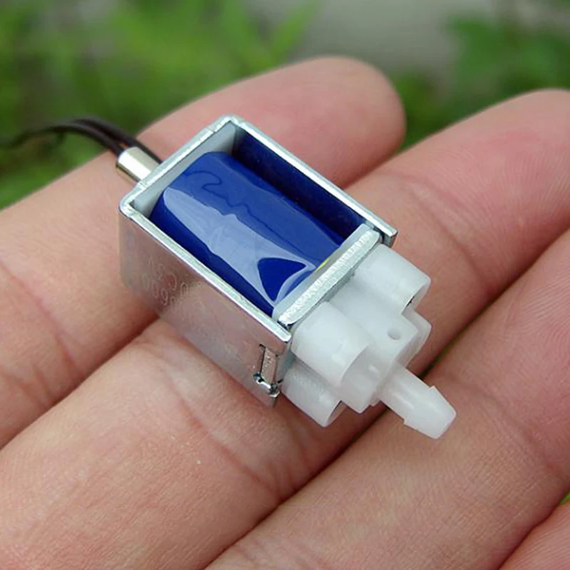 Маленький Электрический электромагнитный клапан постоянного тока 3 5 В нормально