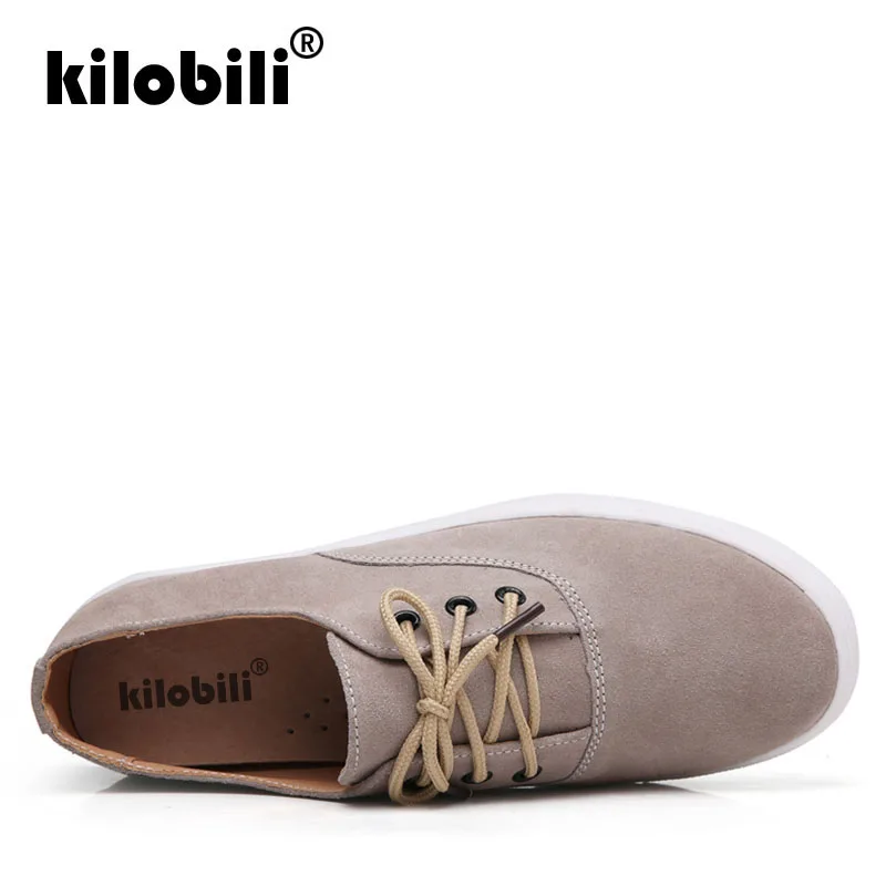 Kilobili/2018 г. осенние женские кроссовки обувь на плоской подошве замшевые