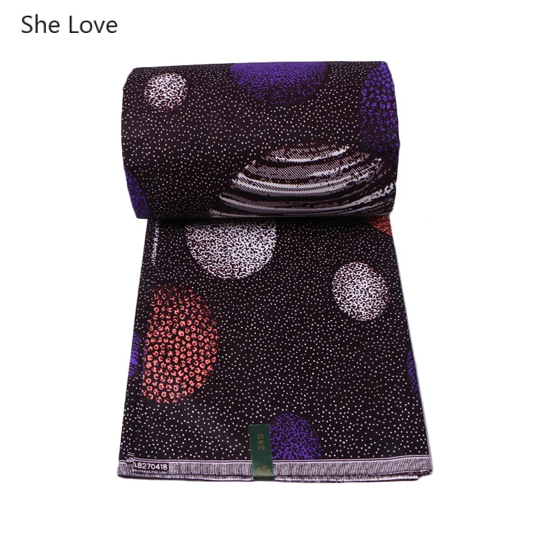 Она любит Анкара ткань Африканский Воск Вселенная космическая