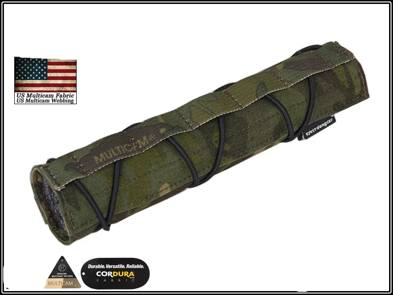 MCTP Тактический 22 см подавитель Mirage чехол EmersonGear Quick Release Airsoft аксессуар регулируемая крышка с ударным ремешком MC черный CB - Цвет: MCTP