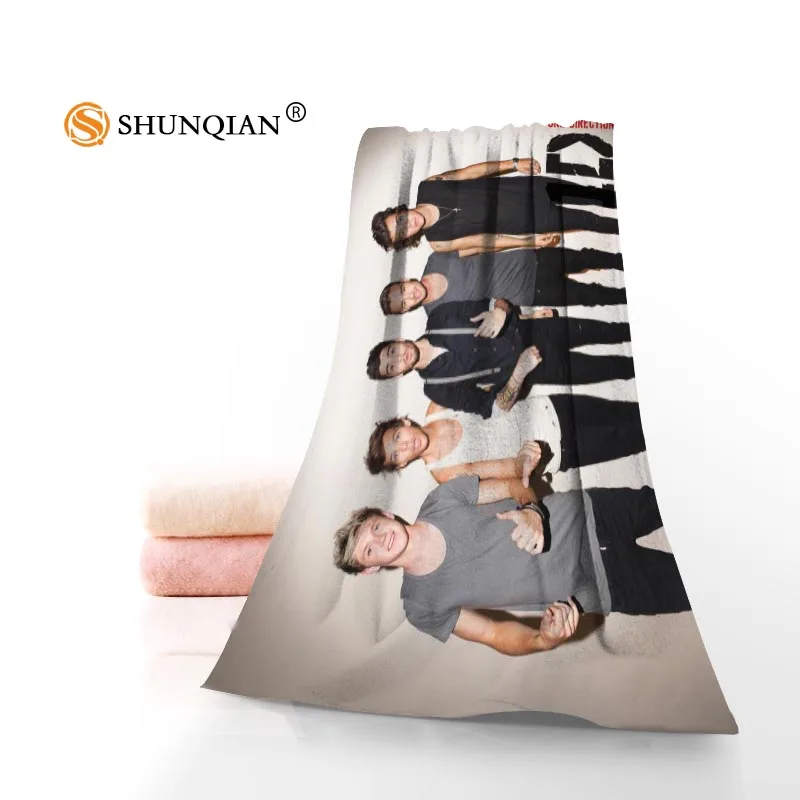 

New arrival one direction Face Towel/Bath Towel Custom Microfiber Fabric Towels Size 35x75cm, 70x140cm