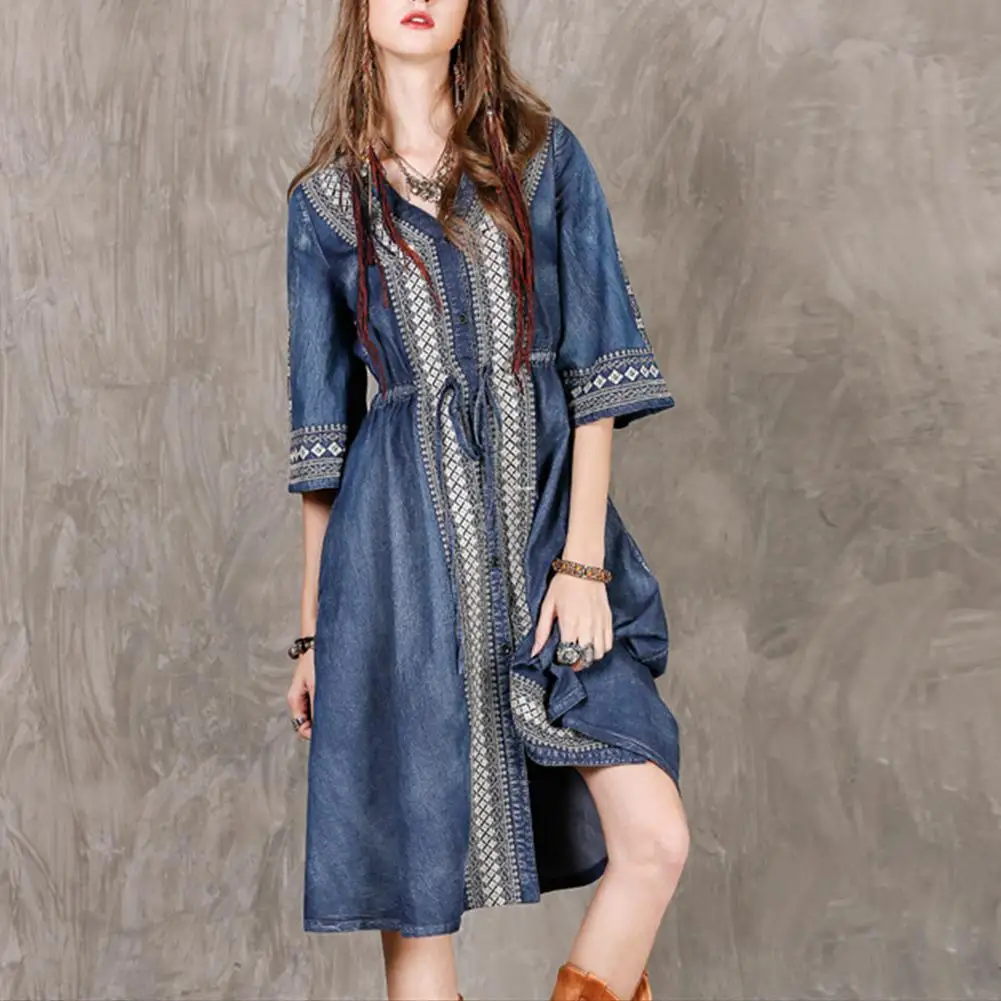 Новинка 2019 Yfashion женское летнее элегантное Очаровательное платье вышивка в