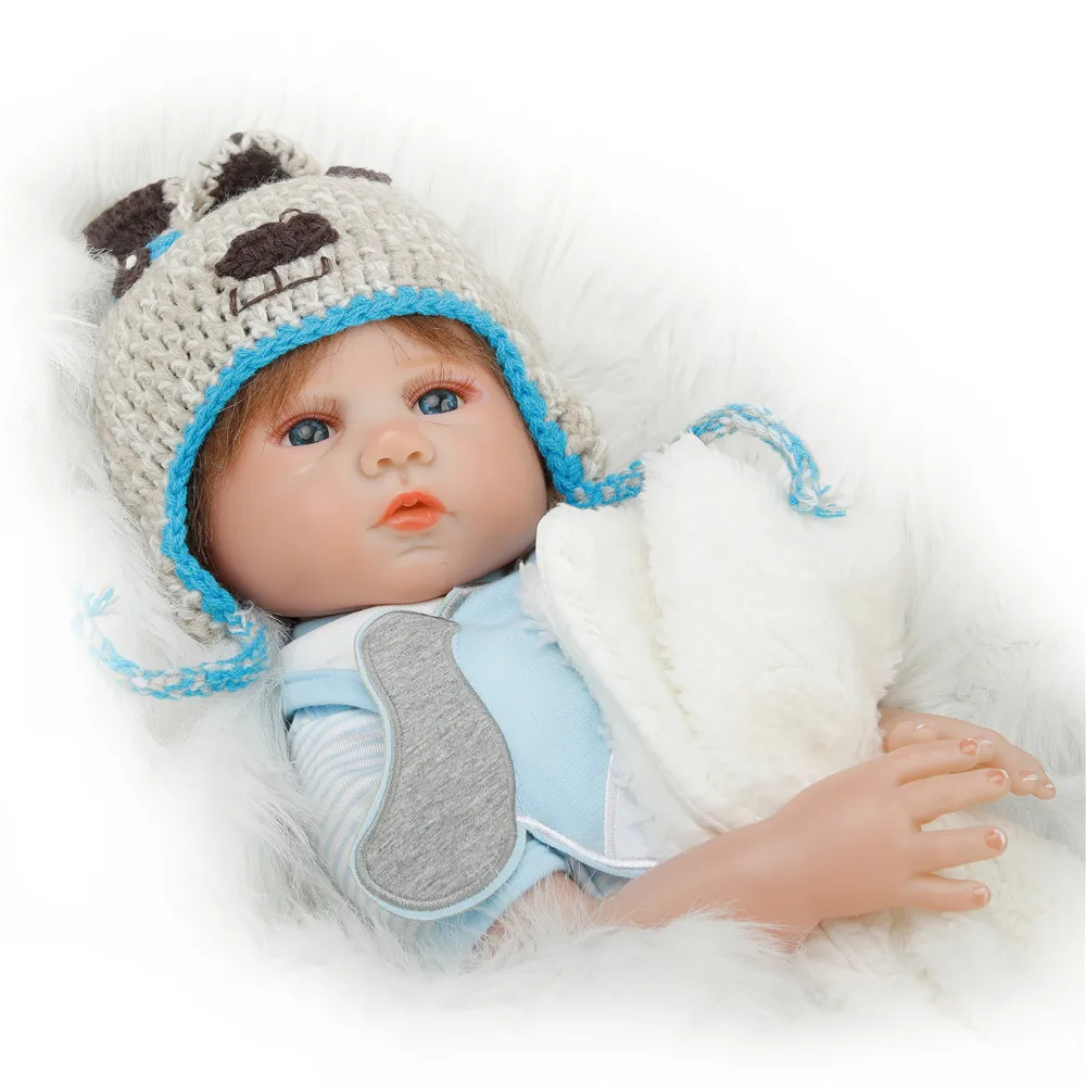 SanyDoll 20 дюймов 50 см силиконовые куклы для новорожденных реалистичные милые