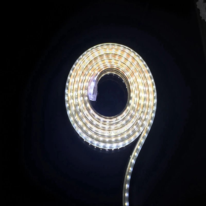 Kingoffer AC220V 120 Leds/m SMD 3014 Led Strip Lights Tape IP67 Waterproof +EU Power Plug Flexible Lighting for Home Party | Лампы и