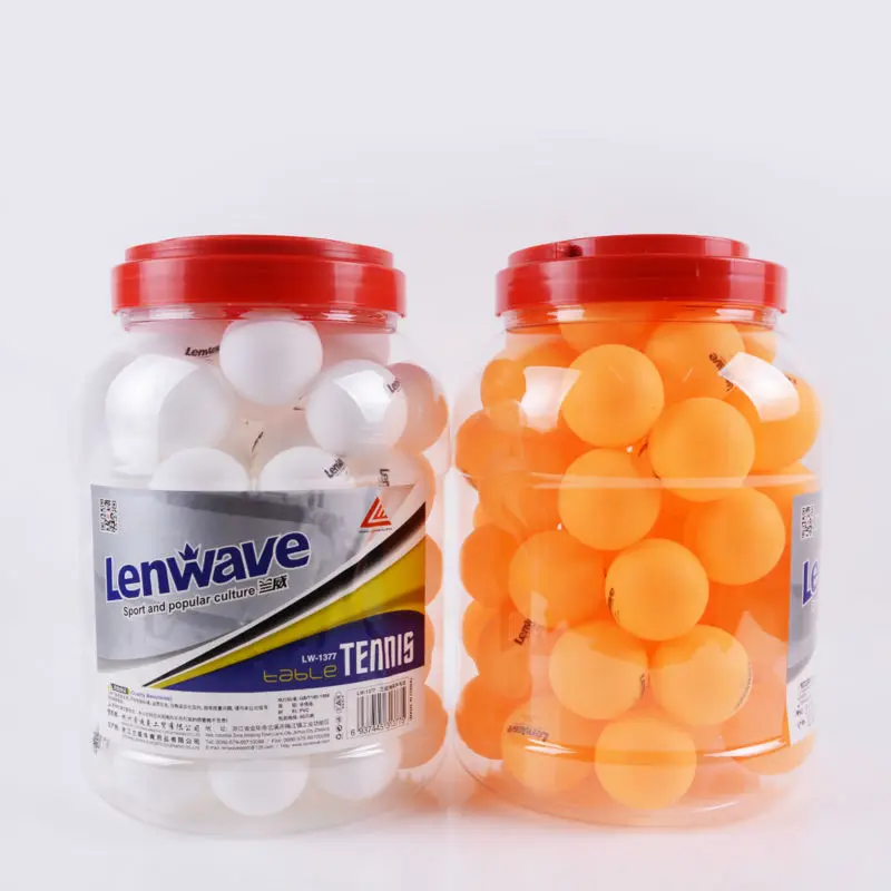 60 шт./компл. Бесплатная доставка Lenwave марки ПВХ настольным теннисом Желтый Белый