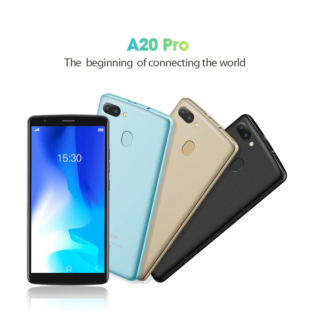 Blackview A20 Pro смартфон 2 ГБ+ 16 ГБ MT6739WAL 4 ядра Android 8,1 5,5 дюйма 18:9 полный Экран отпечатков пальцев 4 г мобильного телефона