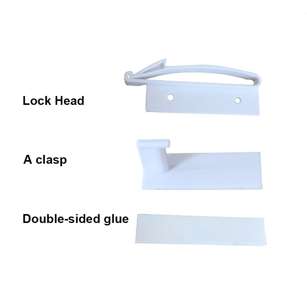 4 шт. нетоксичный дверной шкафчик пластик аbs замок Белый детский Безопасный ящик