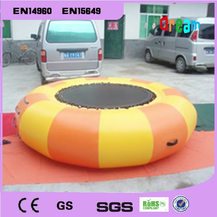 

Free Shipping Dia 2m Inflatable Water Trampoline Inflatable Trampoline Water Jumping Bed Jumping Trampoline Come Free a Pump