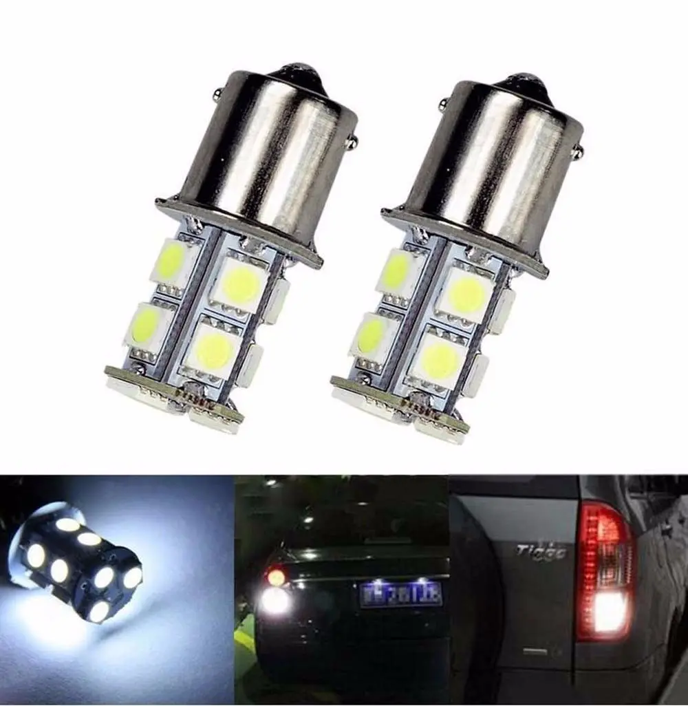2X Белый 1156 BA15S P21W 5050 13 smd автомобиль прицепа с прицепом обратный светодиодный