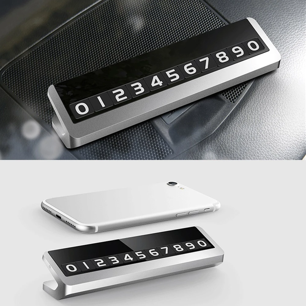 Универсальная Скрытая Автомобильная табличка с номером телефона из
