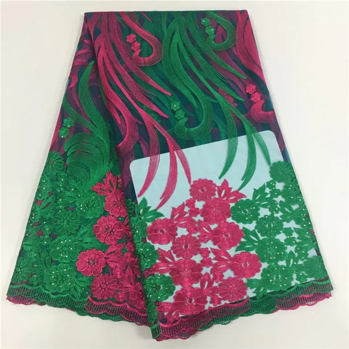 5yard/lot 2018 высокого качества в нигерийском стиле французский Африки кружевной