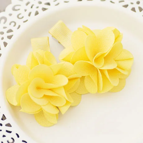 Brightly Colored Camellia Hair Clip Solid Color Flower Barrettes For Girls Headwear Kids Accessories | Детская одежда и обувь