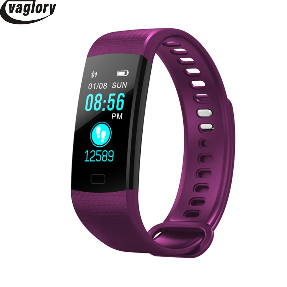 Smart Band Y5 Smartband Color Screen Wristband Heart Rate Activity Fitness tracker Electronics Bracelet | Электроника