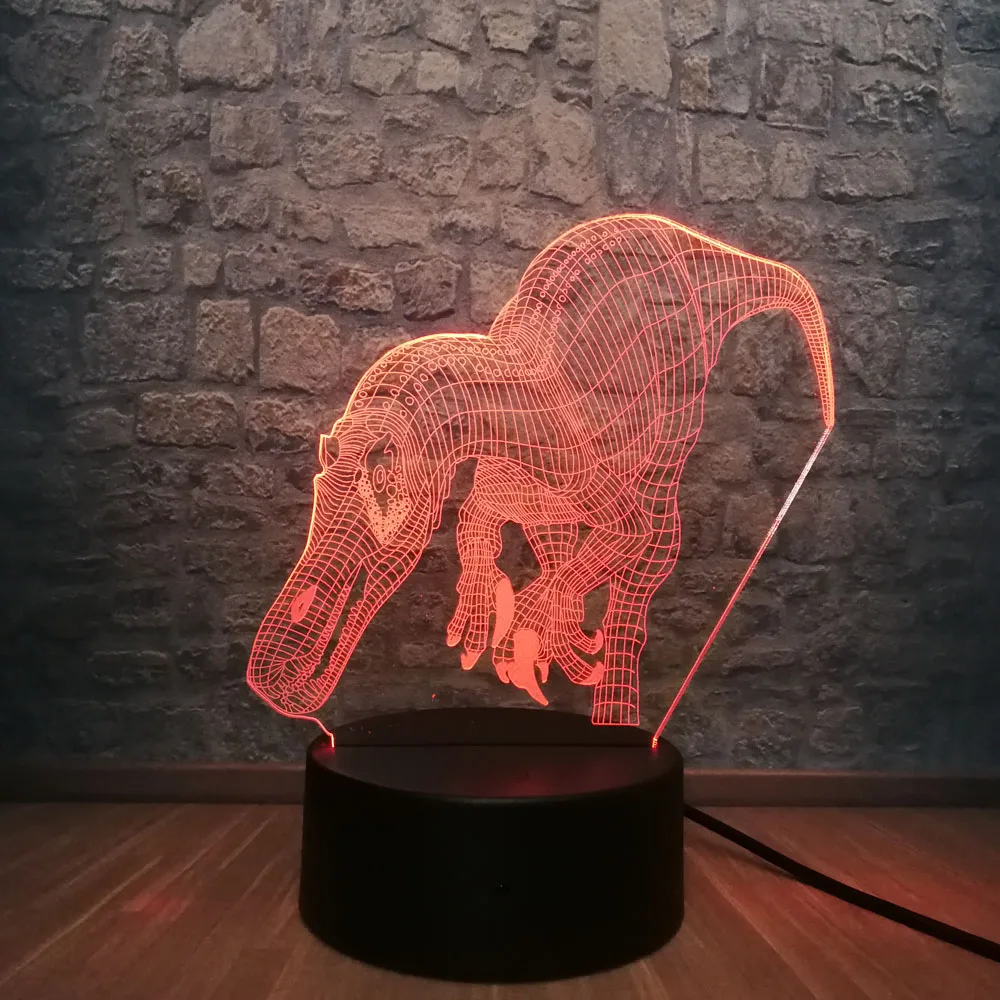 Подарок на день рождения Парк Юрского периода Динозавр 3D Ночник светильник 7