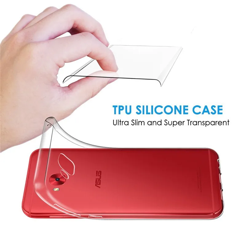 Мягкий прозрачный ТПУ силиконовый чехол для телефона Asus Zenfone 4 Selfie Pro ZD552KL ZD ZD552 552
