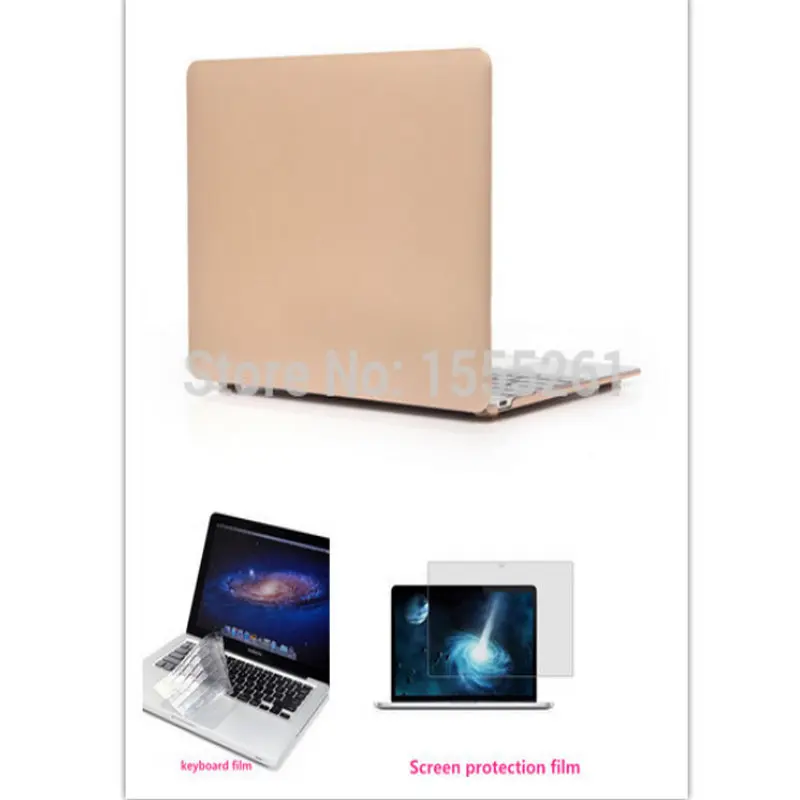 Идеальный золотой чехол для ноутбука macbook pro air retina 11 13 15 + клавиатуры Защитная