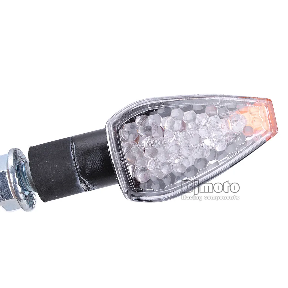 BJMOTO пара Универсальный 12 В 14LED 2 Вт мотоцикл указатели поворота мигалка лампа с желтым светом лампа для Honda Yamaha