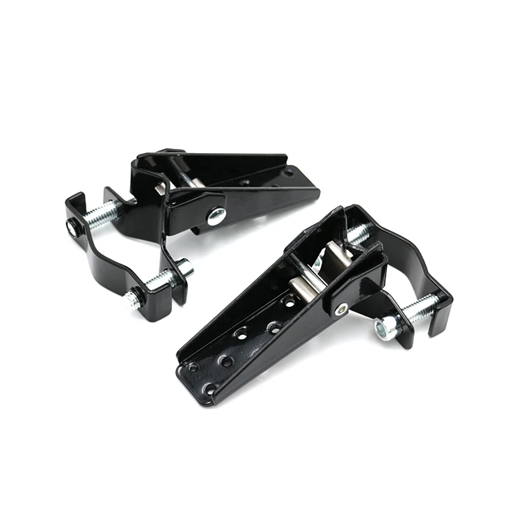 Черная ретро-мотоциклетная стальная подножка с зажимом складные подножки для