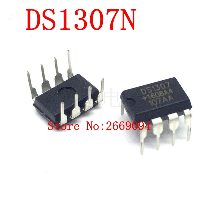 

100 шт./лот новые DS1307 DS1307N DIP-8 64X8 последовательные часы в режиме реального времени IC
