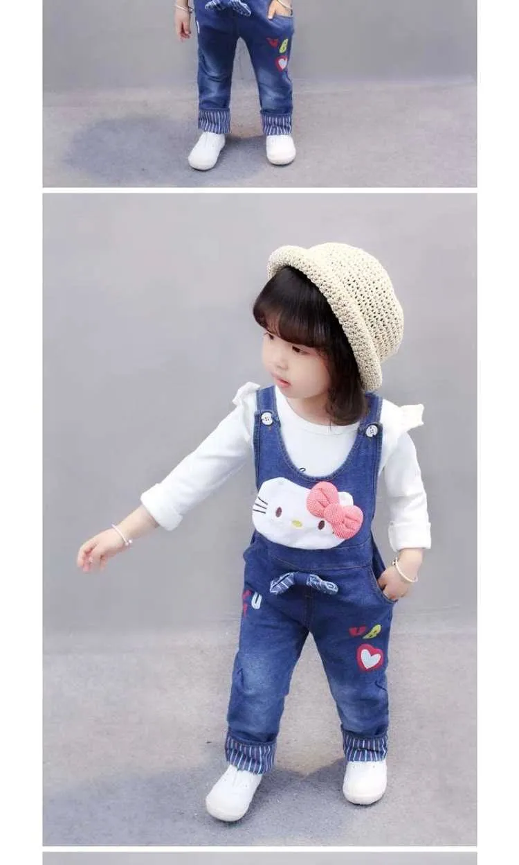 Джинсовый комбинезон для мальчиков и девочек ясельного возраста детский