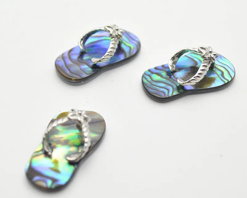 Новый дизайн МИЛЫЙ натуральный корпус Abalone подвеска в форме обуви 22 мм маленький