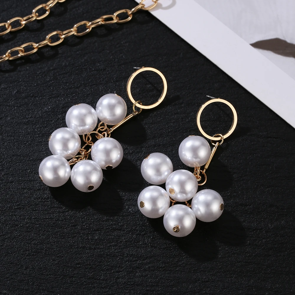 Так горячо милая стильная имитации жемчуга очаровательные серьги капли