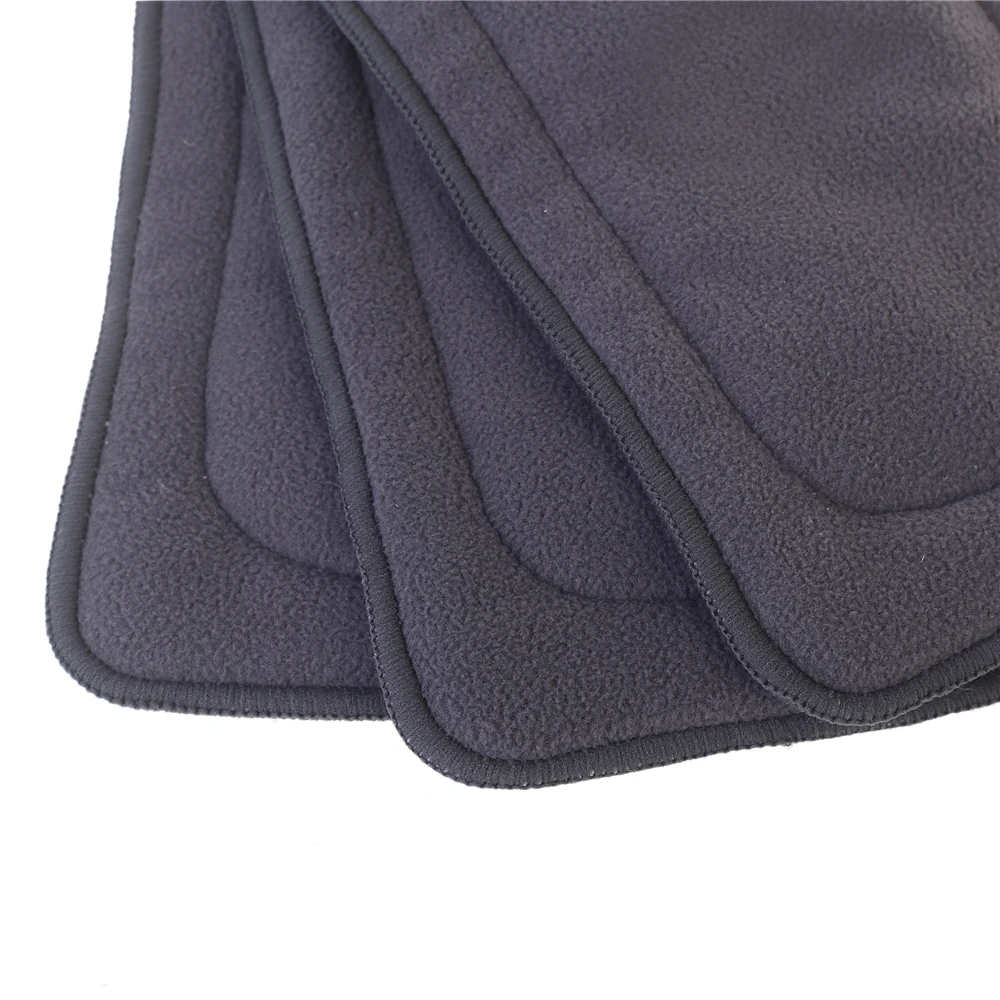 5 слоев оставаться сухим бамбуковый уголь флис детские пеленки ткань вставки