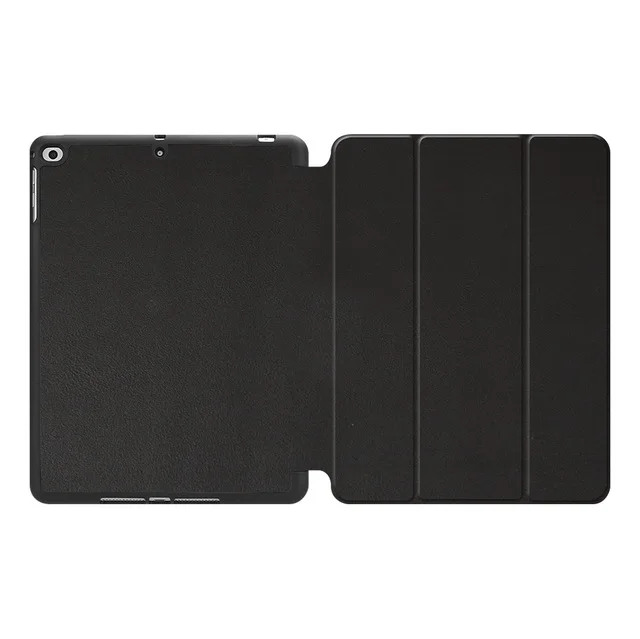 Чехол с милой собачкой для iPad 9,", мягкий чехол из ТПУ с откидной крышкой и подставкой для Apple iPad Air 1 2, тонкий чехол для планшета с функцией автоматического сна/пробуждения - Цвет: Black