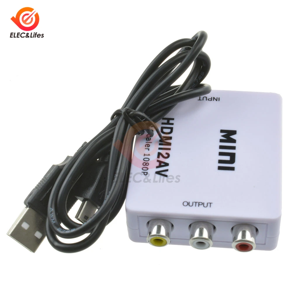 Мини преобразователь HDMI RCA AV 0 5 м адаптер для Android TV Smart Box ноутбука Chromecast 480P NTSC/PAL