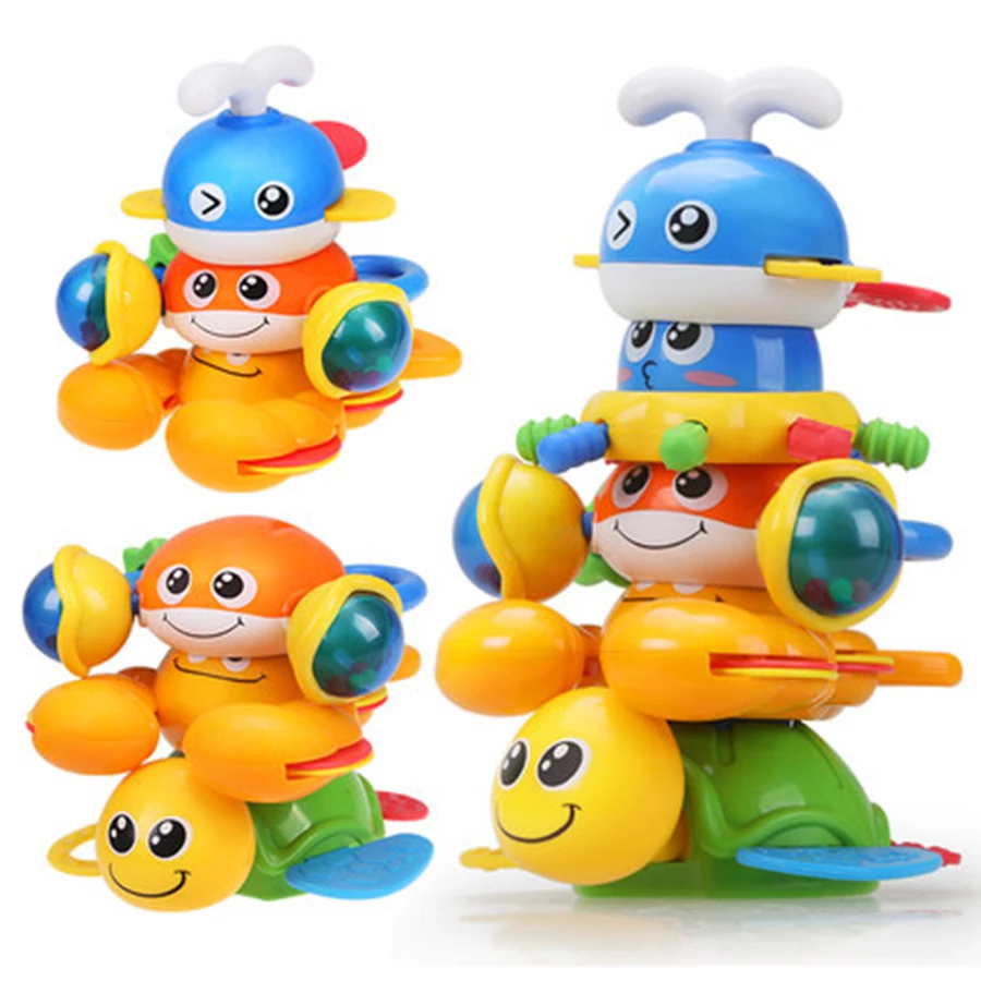 Детские погремушки мобильные Прорезыватели игрушки животные ручные