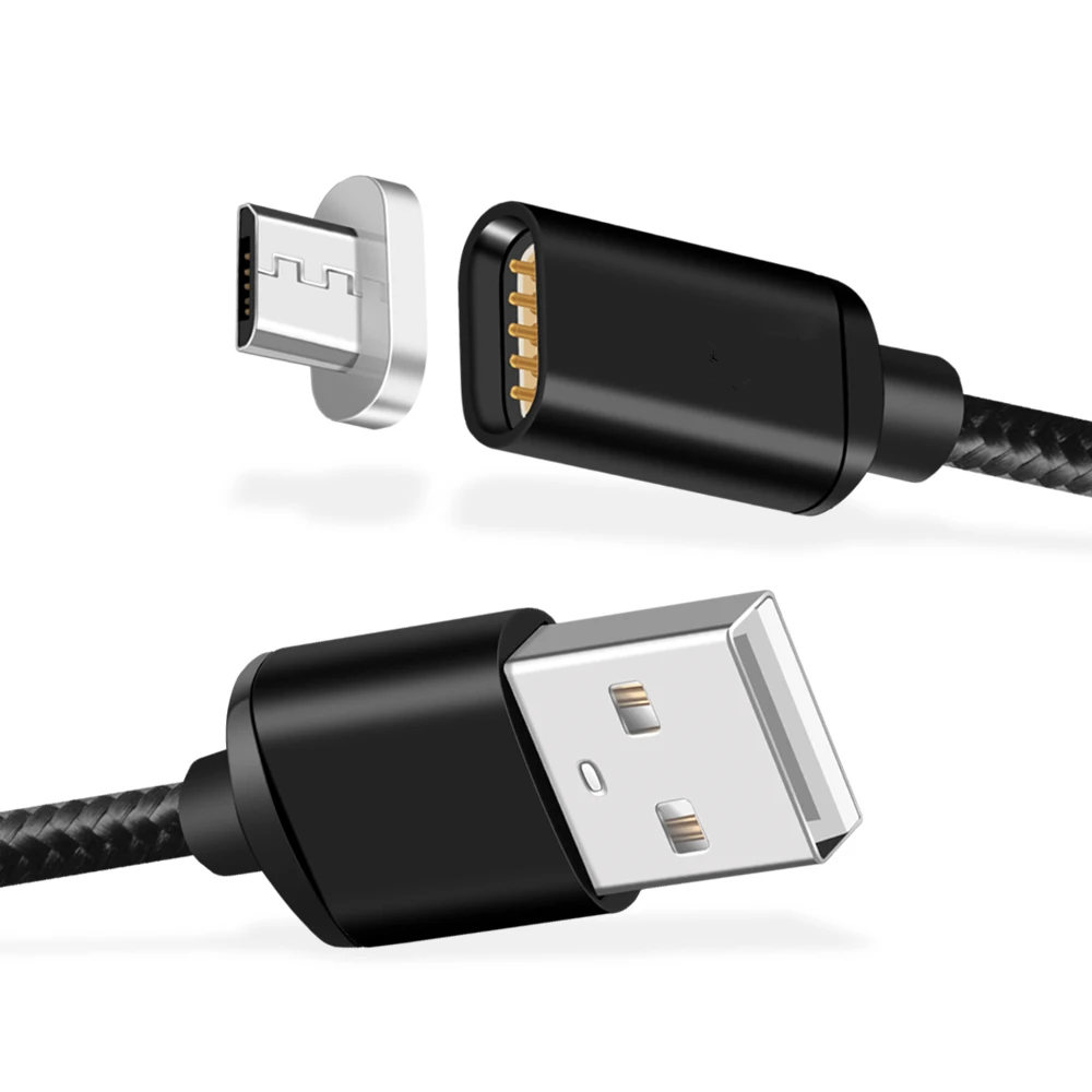 Магнитный кабель Кабель зарядного устройства микро-usb светодиодный магнитный провод для быстрой зарядки samsung Galaxy Xiaomi huawei Android мобильный телефон