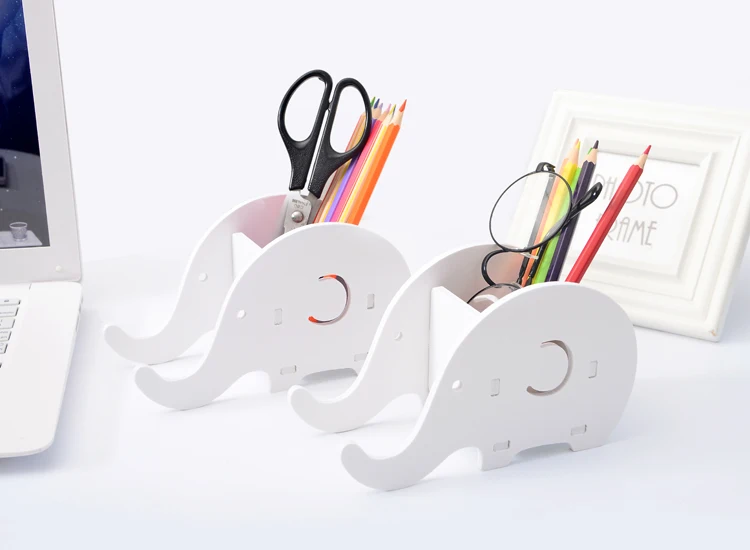 Милый Kawaii Multi-function деревянная ручка настольный держатель аккуратный канцелярский держатель Офис Школьные принадлежности Accessores подарок
