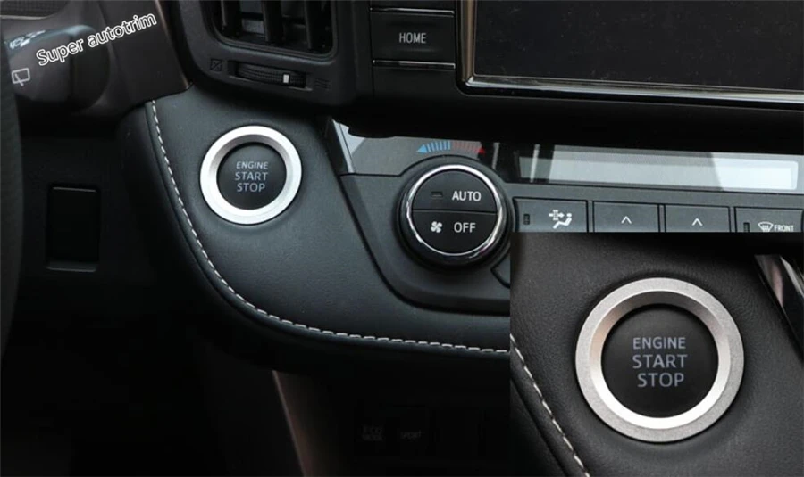 Кнопка запуска и остановки двигателя Lapetus для TOYOTA RAV4 RAV 4 2016 2017 2018|Лепнина