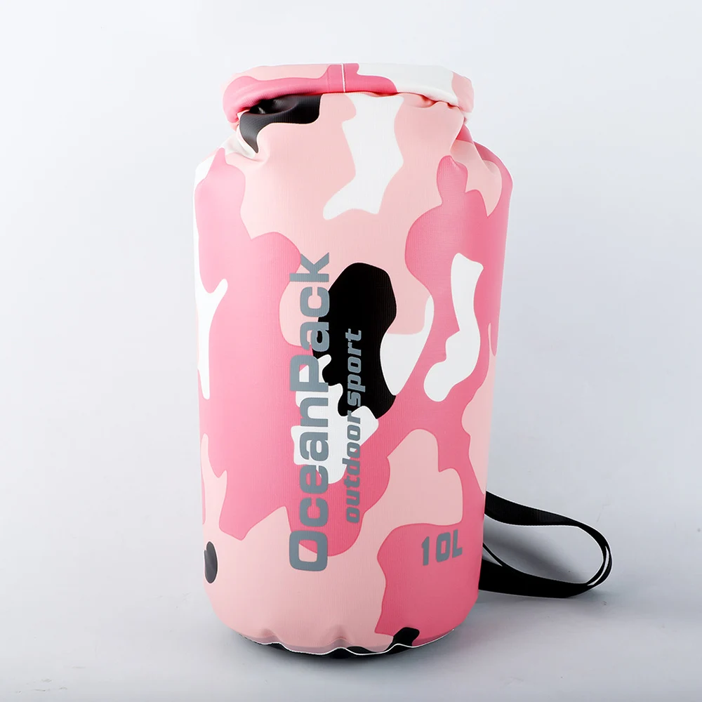 2L/5L/10L/15L/20L/30L утолщенная камуфляжная Водонепроницаемая наружная рафтинговая ПВХ сухая сумка на плечо для хранения Океанский рюкзак для плавания