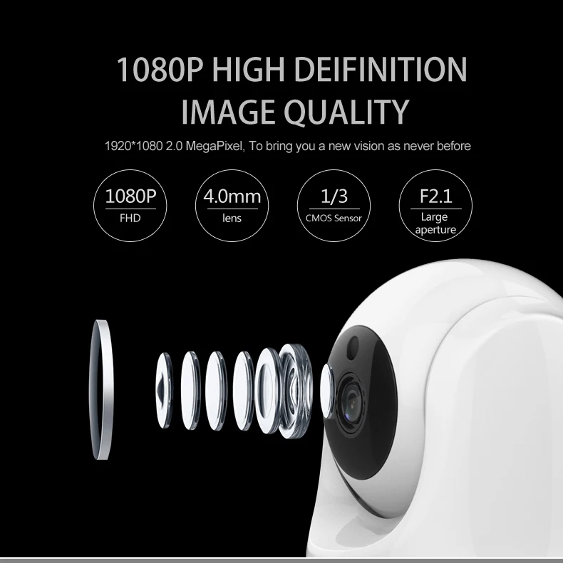 VStarcam c29s 1080P радионяня HD Беспроводная IP камера CCTV WiFi домашняя Камера видеонаблюдения для безопасности iOS/Android двухстороннее аудио