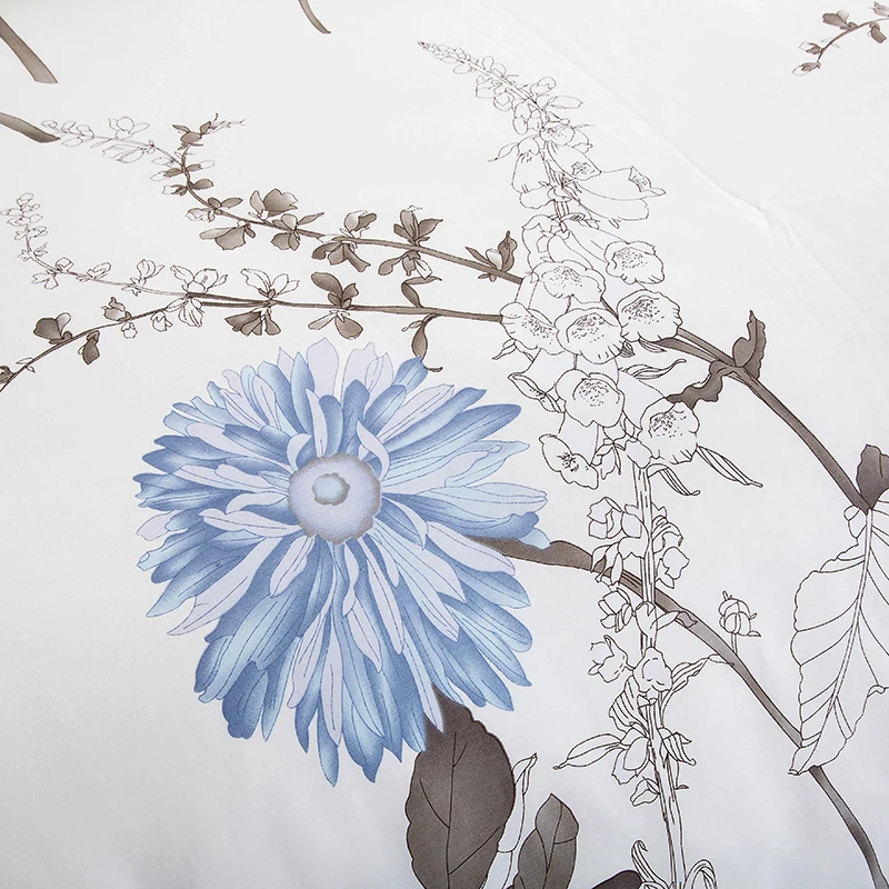 Пастораль Стиль светло желтый отпечатки узор хлопок Постельное бельё мягкие