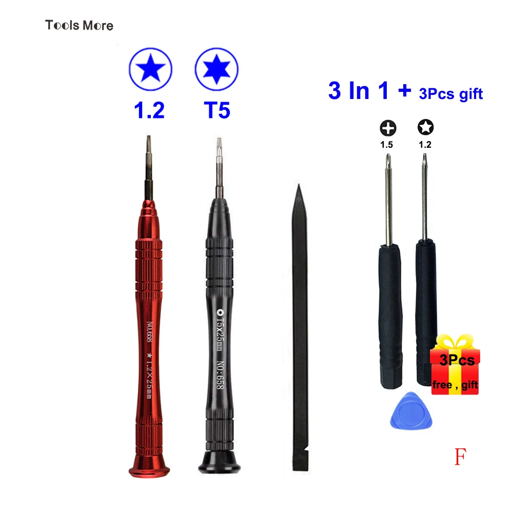 3 шт. 5-ти точечные 1,2 P5 Torx T5 Отвертка Набор для Apple MacBook Air и Macbook pro Набор инструментов для ремонта с подарком